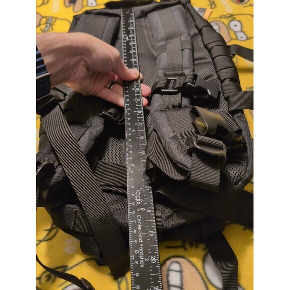 Highland Tactical Vantage Tactical BackpackBlack Molle Webbing NWT - Picture 6 of 7